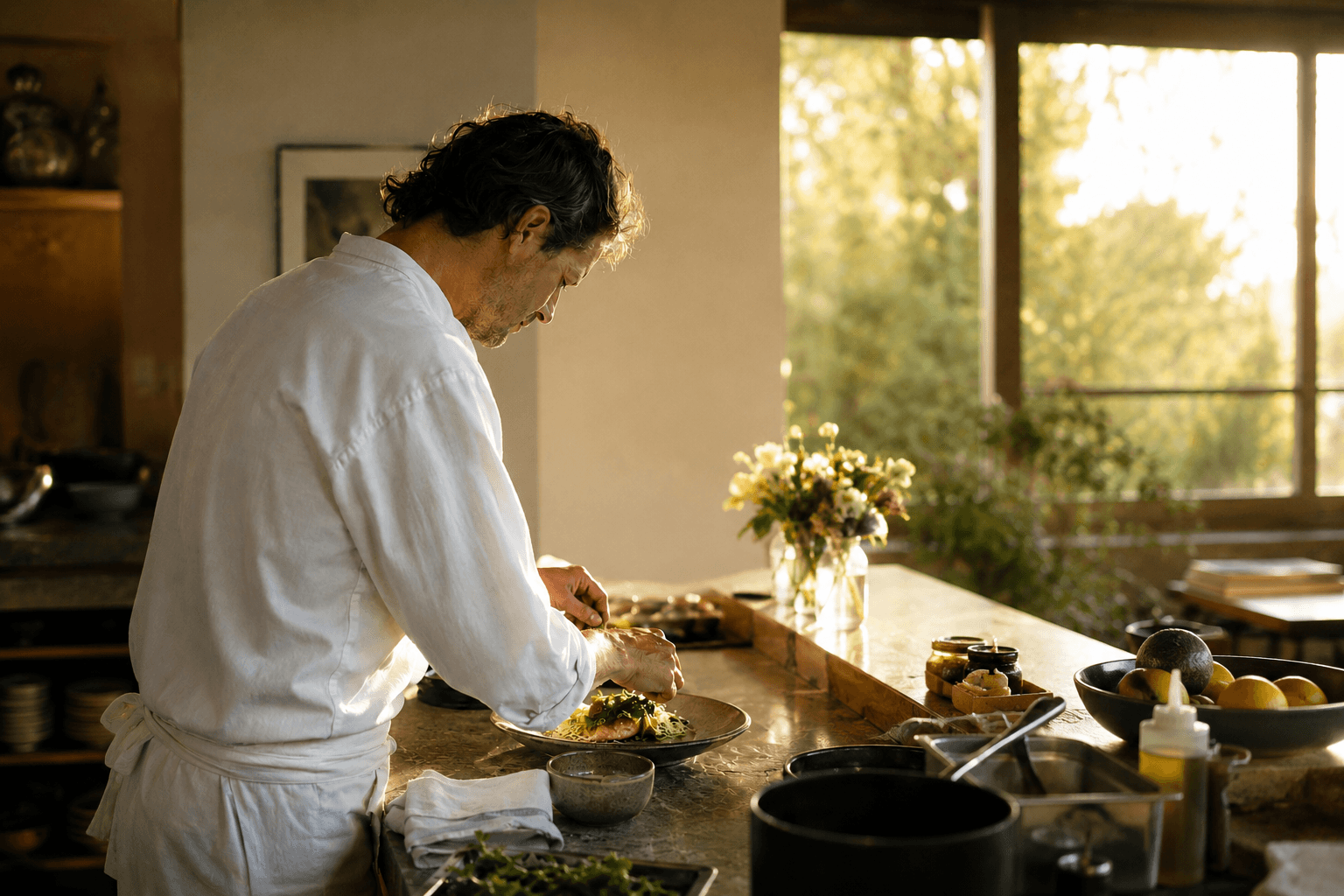 A BioChef plating in a private kitchen.